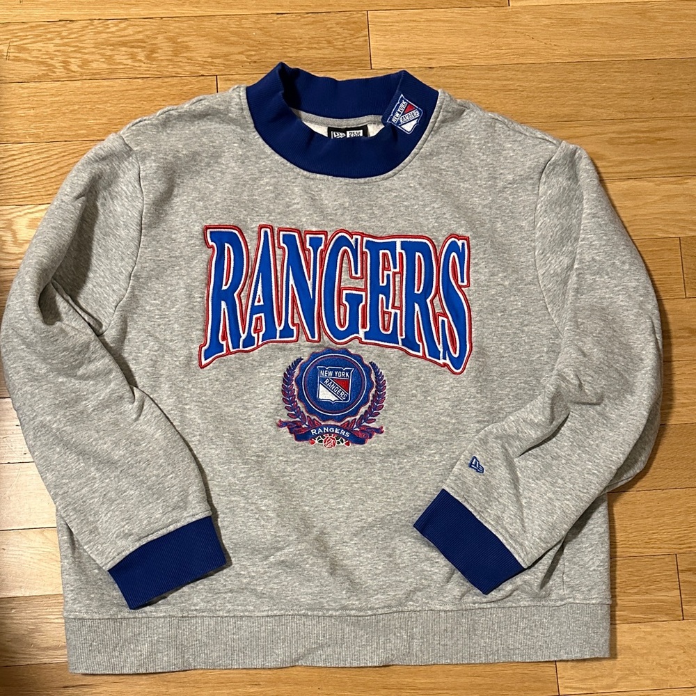 Rangers Gray and Blue Sweater